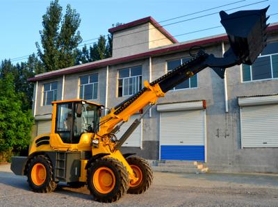 China 2.5ton  1.3m3 bucket telescopic boom wheel loader with max lifting height 6000mm for sale