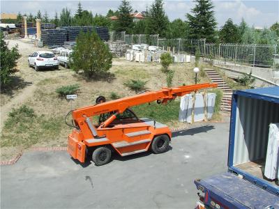 China Telescopic Handler Forklifts Marble Slab Handling For Stone Industry Orange for sale