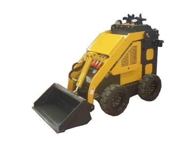 China Yellow Mini Skid Steer Loader With 4 In 1 Bucket Wenyang Machinery WY280 for sale