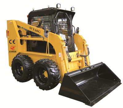 China 61.2HP Yellow Skid Steer Loader WY60G 850kg Loading 1 Year Warranty for sale