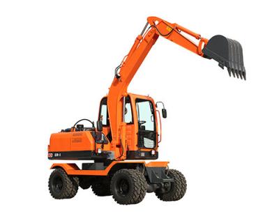 China 6 Ton Small Wheel Excavator With Gear Pump 0.25m3 Bucket XY65W-8 for sale