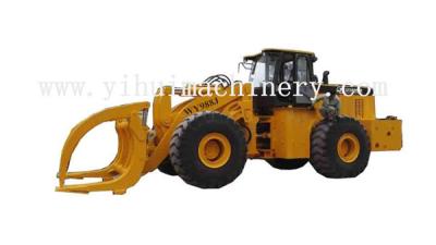 China Big Capacity Front End Loader With Log Grapple For Congo And Gabon Yellow for sale