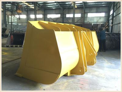 China Alto cubo de la descarga de Caterpillar del cargador del cubo 7m3 del cargador amarillo de la rueda en venta