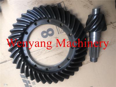 China 3ton  Wheel Loader Spare Parts 82214203 front Spiral bevel driven gear and pinion for sale
