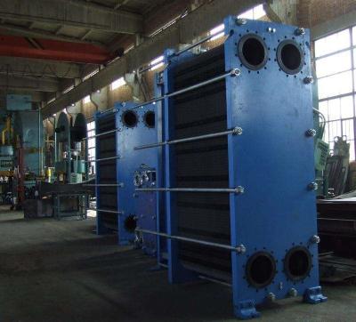 China Semi Welded Parallel Plate Heat Exchanger , Plate Type Cooler Small Floor Space for sale