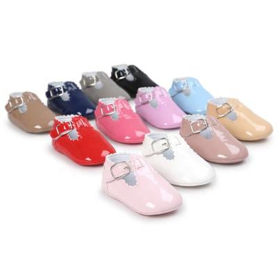 China Wholesale PU Leather mary jane Wedding party Newborn shoes newborn baby shoes for sale