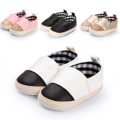 China Amazon hot PU Leather multicolor Loafers anti-slip prewalk infant crib Baby Loafers shoes for sale