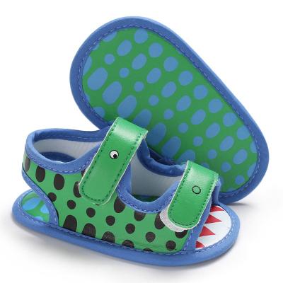 China 2019 New summer amazon hot sale baby boy shoe sandals Animal Prints prewalker toddler baby sandal shoes for sale