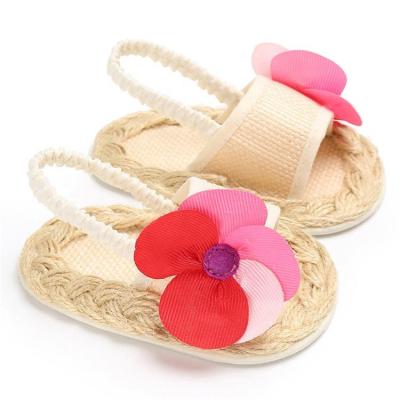 China New designed Colorful flower slipper 0-18months First walker baby slipper for sale