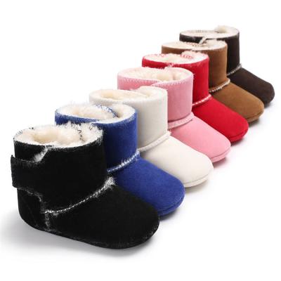 China wholesale 7 colors Winter snow warm boots 0-18 months anti-slip shoes baby boots for sale