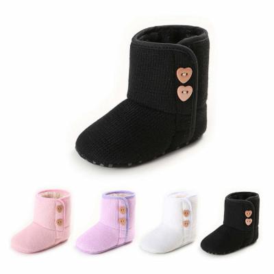 China Wholesale winter Cotton upper Soft sole 0-18 months  anti-slip baby cotton booties for sale