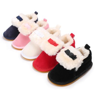 China New fashion Rubber sole anti-slip 0-2 years boy and girl Princess baby boots for sale