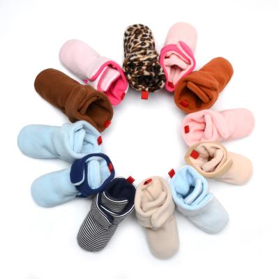 China 2019 winter wholesale cheap warm cotton 0-2 years walking boots Outdoor toddler baby booties for sale