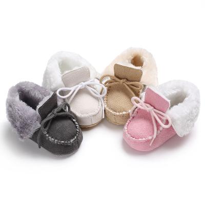 China 2020 winter Warm plush Soft-cotton Outdoor snow toddler baby boots for sale