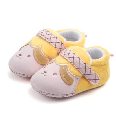 China Lovely winter soft cotton animal dog cute first walk infant baby shoes socks for sale