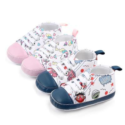 China Wholesale Cheap Cotton shoes Cartoon print prewalker boy and girl baby shoes toddler for sale