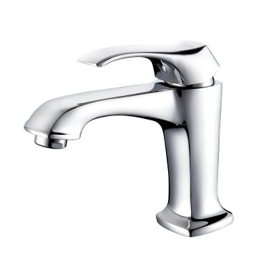 China Corrosion Resistant One Hole Bathroom Sink Faucet Brass Single Handle Lavatory Faucet for sale