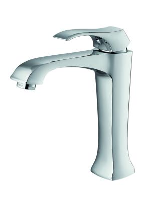 China Bathroom Vessel Sink Faucet Modern Wash basin Faucet tall body Single Handle for sale