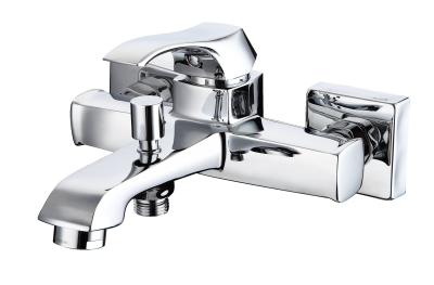 China Chrome Bathroom Bath Mixer Tap Center Handle Location Corrosion Resistance for sale