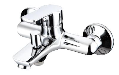China Anti Corrosion Bathtub Single Handle Faucet Wall Mounted Mixer Tap Bathroom for sale