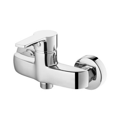 China Anti Rust Solid Brass Bathtub Shower Mixer Taps Single Lever Wall Mixer for sale