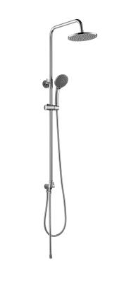 China Chrome Plated Solid Brass Rainfall Shower Fixtures With Height Adjustable Holder for sale