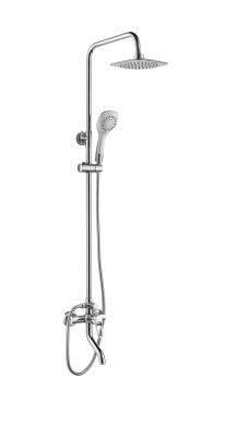 China Conjunto de chuveiro para banheiro moderno anticorrosão coluna de chuveiro de manípulo único à venda