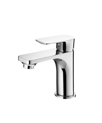 China brass single hole deck mounted  Wash basin Faucet  round high basin faucet for sale
