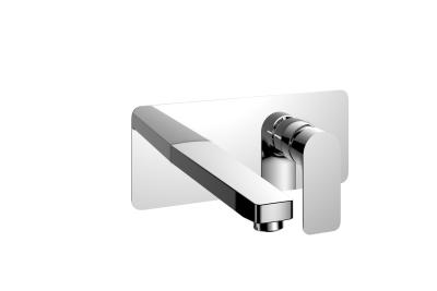 China Polished Chrome Wall Mounted Bath Mixer Tap for sale