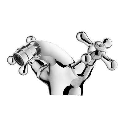 China Chrome Cross  Two Handle Bathroom Faucet for sale