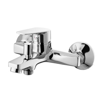 China 2 Functions Chrome Bath And Shower Faucet Surface Mounted Polished for sale