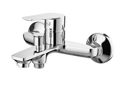 China Chrome Brass Bath Shower Faucet Surface-Mounted Single Lever for sale