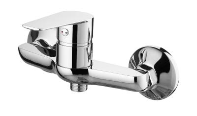 China Shower Mixer Faucet Cold Hot Tap Brass Single Lever Chrome for sale
