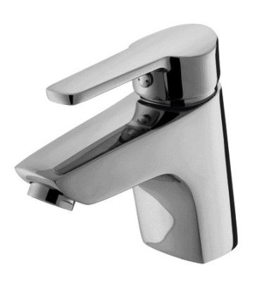 China Single Hole Brass Wash Basin Faucet with Inlet Hose Chrome Basin Faucets for sale