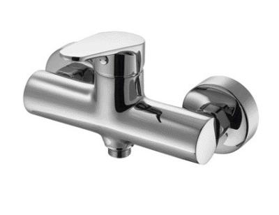 China Chrome-plated Brass Shower Mixer Faucet Bathroom Wall Mounted for sale