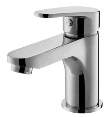 China Single Lever Bathroom Mixer Tap With 40 Cm Cold Hot Water 3/8 Inch Hoses for sale