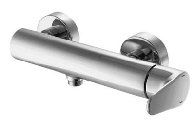 China Chrome Single Lever Shower Mixer Tap Wall Mounted 1/2 Inch S Connections for sale