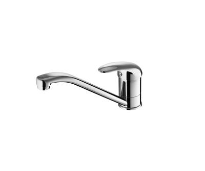 China Extra Solid Design Kitchenroom Single Lever Sink Mixer Tap Chrome for sale