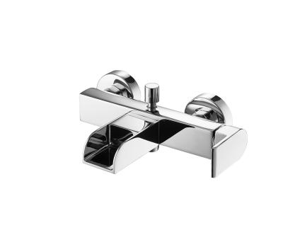 China Bath Tap Waterfall Tap Bathtub Mixer Tap Brass Shower Mixer Tap Chrome LED for sale