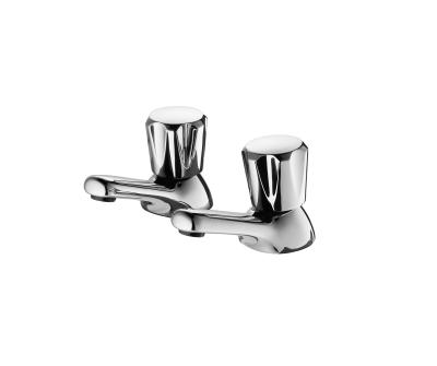 China Bristan VAC 1/2 C MT Club Basin Taps with Metal Heads - Chrome Plated for sale
