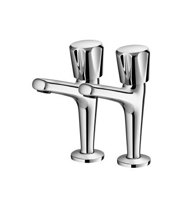 China Basin Lever Sink Taps Bathroom Kitchen Chrome Plated 2 Pair Hot Cold Set Mixer Tapes for sale