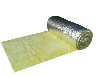 China Sound Proofing FSK Glass Wool Blanket Insulation , Yellow Fiberglass Blanket for sale