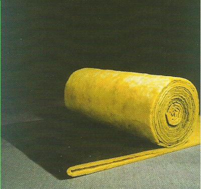 China Sound Absorption Glass Wool Blanket / Felt Roll Faced With Black Glass Tissue for sale