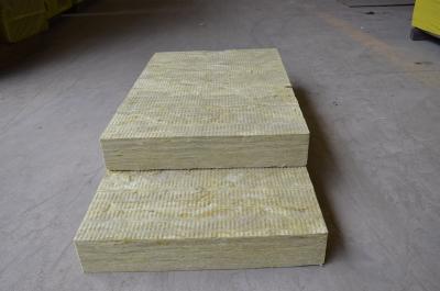 China Acoustic Rockwool Insulation Board For Walls , Rigid Rock Wool Roof Insulation for sale