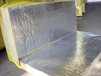 China Schallabsorption Rockwool-Dämmplatte lamelliert mit Aluminiumfolie zu verkaufen