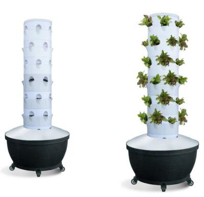 China Vertical NFT Hydroponic Tower For Greenhouse Growing System Stable Structure for sale