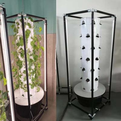 China Hydroponic System Aeroponic TowerGarden  rotating hydroponic For Leaf Vegetables for sale