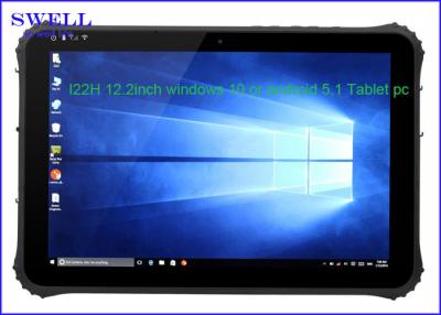 China PDA de arranque dual de Android Intel Z8300 12.2Inch Windows Tablet con rj45 rs232 rs485 para el uso del campo en venta