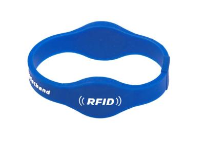 China Laser Engraving Dual Frequency 72mm RFID Wristbands for sale