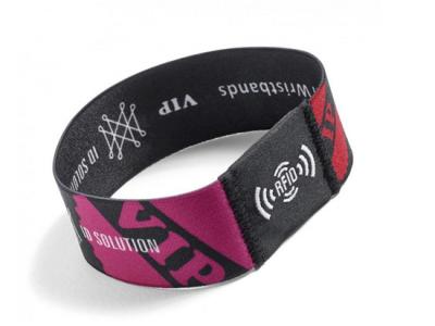 China Reusable Stretch Elastic RFID Wristbands For Events for sale